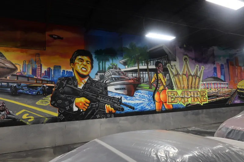 Mural urbano en Miami
